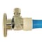 Apollo 1/2 in. Chrome-Plated Brass PEX-A Expansion Barb x 1/4 in. Compression Quarter-Turn Angle Stop Valve EPXVA1214C - alternate 2